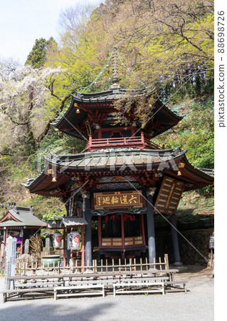 Mizusawa Temple in Spring Hexagonal Double Tower 88698726