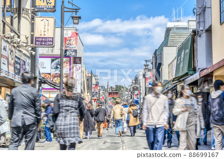 鎌倉站附近神奈川縣小町街的風景 88699167