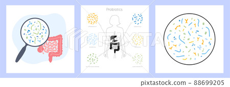 Probiotics set concept 88699205