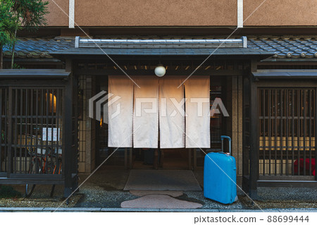 Noren at the eaves of Machiya Ryokan 88699444