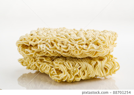 Raw Instant noodles. Close up instant noodles texture for background. 88701254