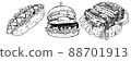 線描 粗線速食線圖（細線圖另售） 88701913