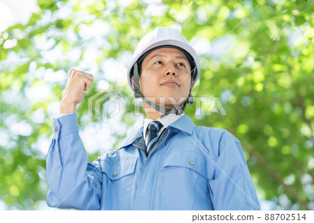 Men's work clothes middle outdoor helmet Men's work clothes middle outdoor helmet 88702514