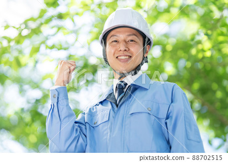 男式工作服中間戶外頭盔 88702515