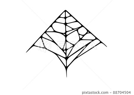 Spider web isolated on white background. Spooky Halloween cobweb. Vector illustration Spider web isolated on white background. Spooky Halloween cobweb. Vector illustration 88704504