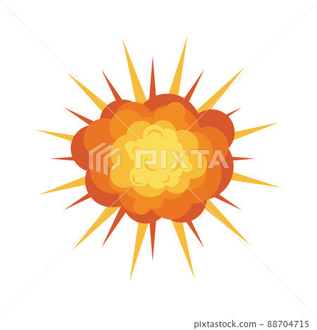 Explosion illustration vector Explosion illustration vector 88704715