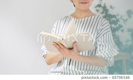 無臉閱讀肖像的高級女性 88706586