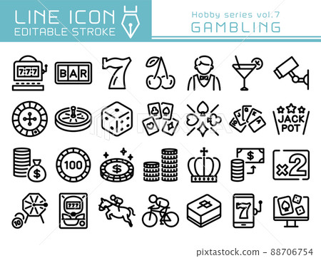 Line Icon Hobby Series vol.7 Gambling Casino 88706754
