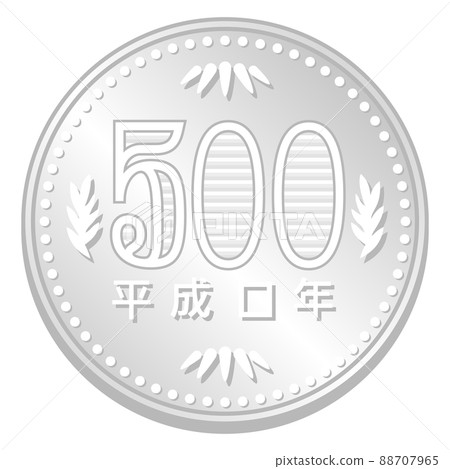 Illustration image of a 500-yen coin Illustration image of a 500-yen coin 88707965