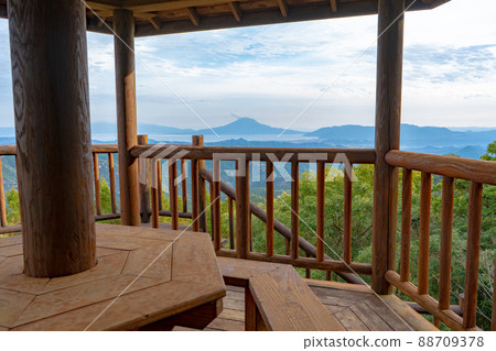 Sakurajima seen from Nagaodaira Observatory Sakurajima seen from Nagaodaira Observatory 88709378