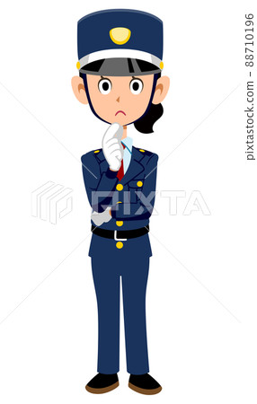 思考的女保安 思考的女保安 88710196