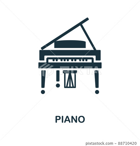 Piano icon. Simple element from musical instruments collection. Creative Piano icon for web design, templates, infographics and more 88710420