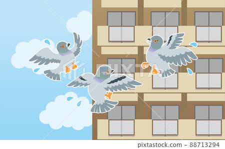 Dove repellent illustration 88713294