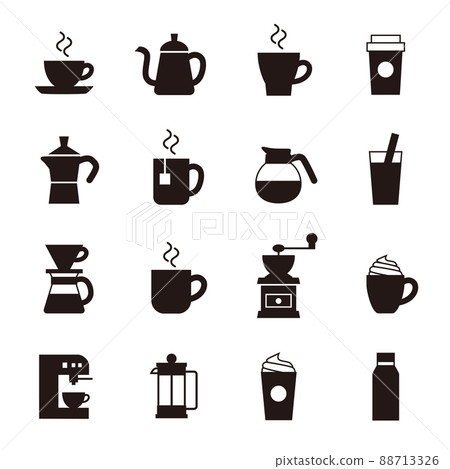 Coffee cafe illustration icon Coffee cafe illustration icon 88713326