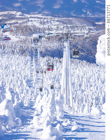 冰原上的索道（山形縣藏王溫泉滑雪場） 88713771