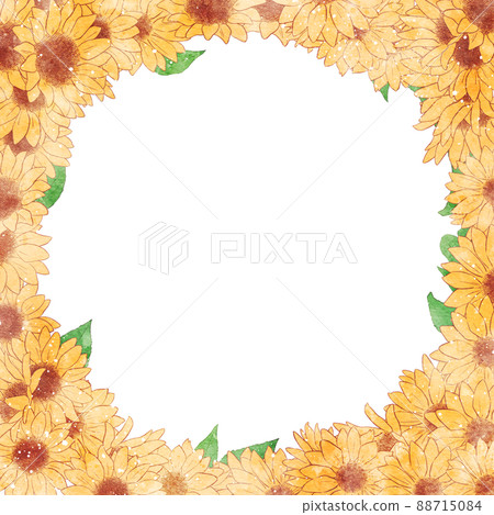 Background material_watercolor style_sunflower Background material_watercolor style_sunflower 88715084