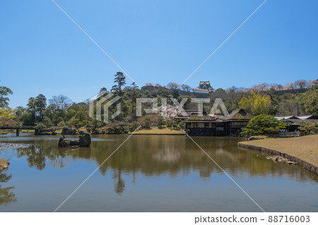 從武藏野看彥根城玄關園天守閣 從武藏野看彥根城玄關園天守閣 88716003