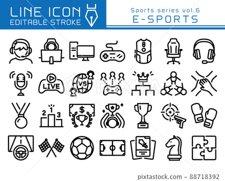 Line icon 運動系列vol.6 電競 88718392