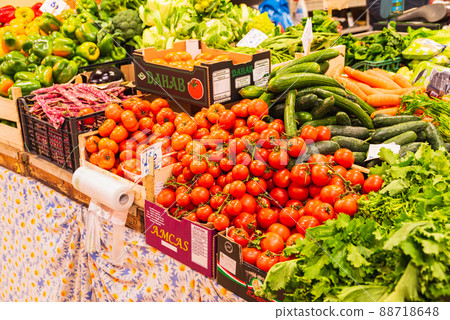 意大利食品水果和蔬菜佛羅倫薩中央市場 88718648