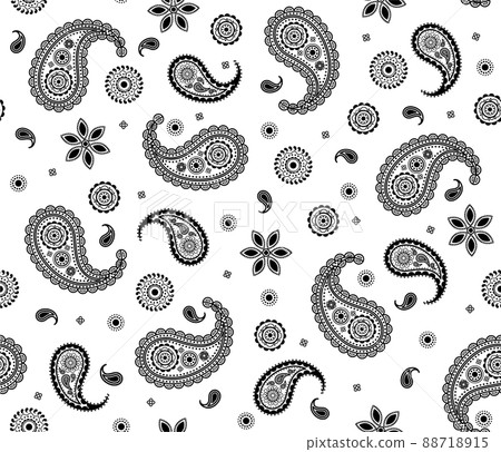 Paisley (WHITE) - Stock Illustration [88718915] - PIXTA