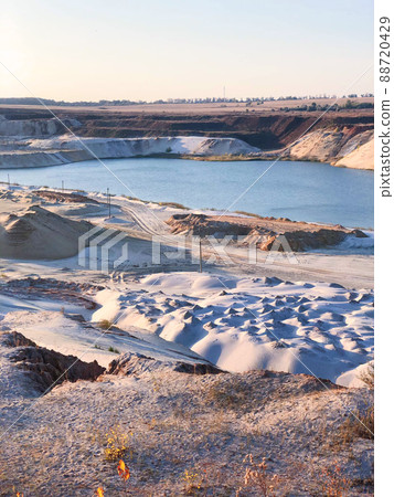 Sand Quarry with Lake 88720429