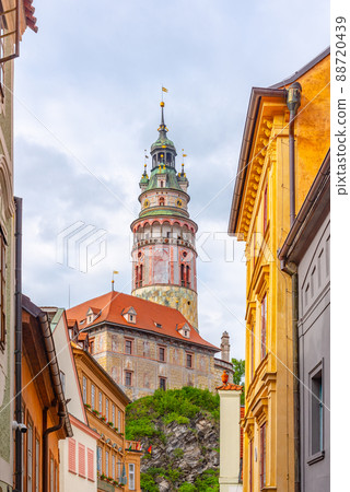 Castle Tower in Cesky Krumlov Castle Tower in Cesky Krumlov 88720439