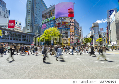 澀谷爭奪穿越失焦拍攝 澀谷爭奪穿越失焦拍攝 88720494