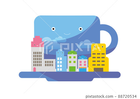 美麗的城市景觀和愉快的生活。創造一個人們可以明亮快樂地生活的城市。 美麗的城市景觀和愉快的生活。創造一個人們可以明亮快樂地生活的城市。 88720534