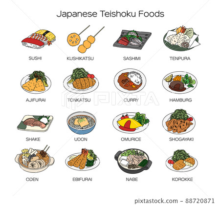 food, foods, vector 88720871
