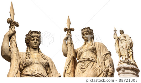 Statue of Independence called Teresona in Treviso Veneto Italy 88721305