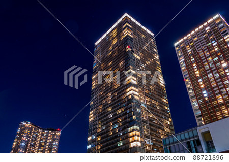 [Cityscape of Tokyo] Night view of the city around Shibaura 88721896