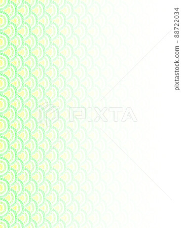 Background material: Scale pattern drawn with oil pastels, yellow-green, gradation that fades from left to right, vertical, other colors available Background material: Scale pattern drawn with oil pastels, yellow-green, gradation that fades from left to right, vertical, other colors available 88722034