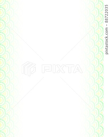 Background material: Scale pattern drawn with oil pastels, yellow-green, gradation that darkens from the center to the left and right, vertical, other colors available 88722035