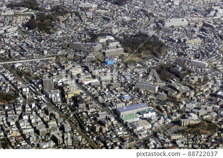 Aerial view of the vicinity of Oguchi Station on the Yokohama Line Aerial view of the vicinity of Oguchi Station on the Yokohama Line 88722037
