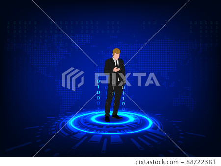 graphics drawing business man hold smartphone use connection communication for cloud computing graphics drawing business man hold smartphone use connection communication for cloud computing 88722381