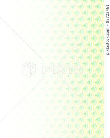 Background material: Scale pattern drawn with oil pastels, yellow-green color, gradation that darkens from left to right, vertical, other colors available Background material: Scale pattern drawn with oil pastels, yellow-green color, gradation that darkens from left to right, vertical, other colors available 88722461
