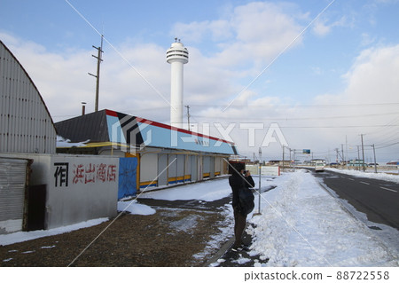 Japan's easternmost bus stop: Cape Nosappu stop 88722558