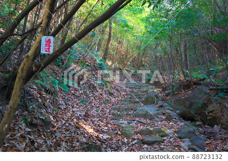 岡山縣笠岡市木之島88個地方的Henro-michi到Unpen Temple 岡山縣笠岡市木之島88個地方的Henro-michi到Unpen Temple 88723132