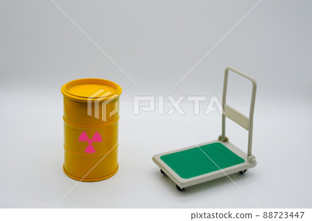 Drums of radioactive waste from nuclear power plants Drums of radioactive waste from nuclear power plants 88723447