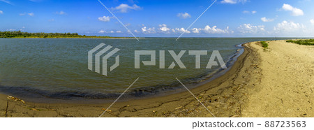 delta of Danube near the zero kilometer in Vilkove, Odessa region of Ukraine 88723563
