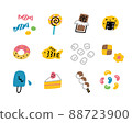 Various snack illustrations Atarikei (no ruled lines) 88723900