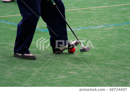 Elderly sports gateball Elderly sports gateball 88724897