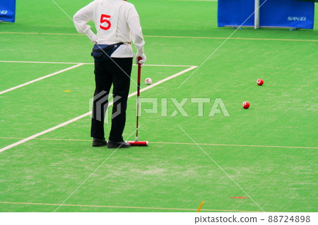 Elderly sports gateball Elderly sports gateball 88724898