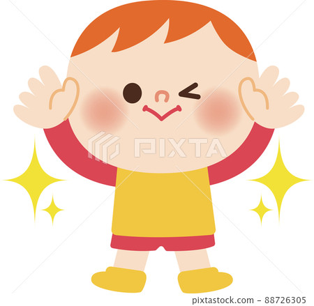 一個男孩的插圖 88726305