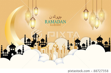 ramadan, kareem, vector 88727358