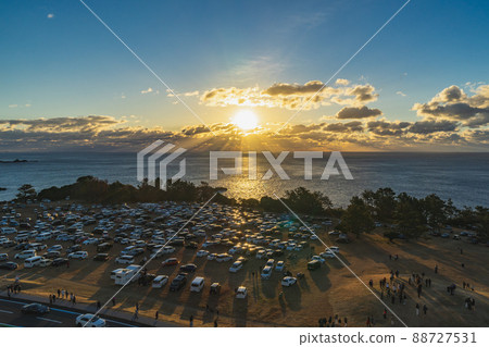 [Wakayama] First sunrise from Shionomisaki Tourist Tower, Kushimoto Town 88727531