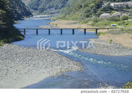 Asoo Submersible Bridge in Spring Asoo Submersible Bridge in Spring 88727688