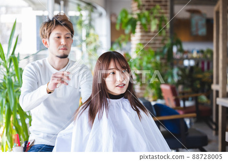 美髮師 美髮師 美髮師 理髮 女人 88728005