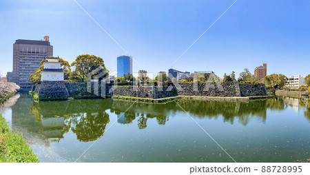 Fuchu castle toy and Oita city hall government building Fuchu castle toy and Oita city hall government building 88728995