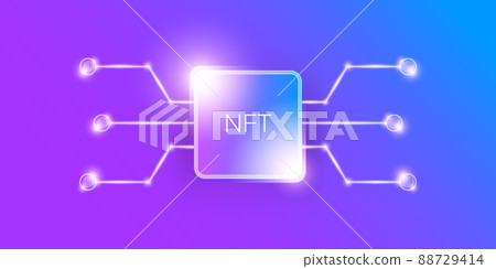NFT modern violet horizontal banner design template with shiny lights. NFT modern style violet banner, label, sticker, icon, poster and flyer. Non fungible token banner design template NFT modern violet horizontal banner design template with shiny lights. NFT modern style violet banner, label, sticker, icon, poster and flyer. Non fungible token banner design template 88729414